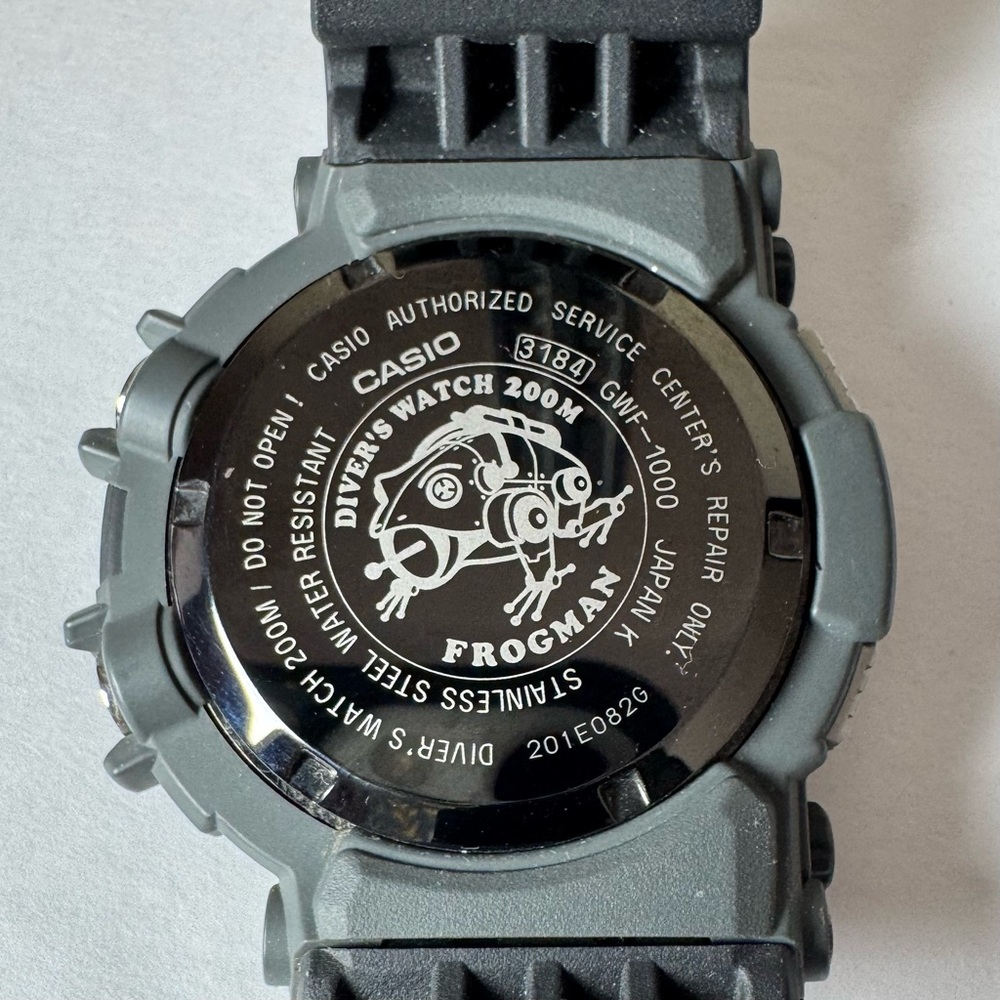 Casio G-Shock Frogman Black Digital Men’s Watch GWF-1000-1JF - Picture 2 of 6